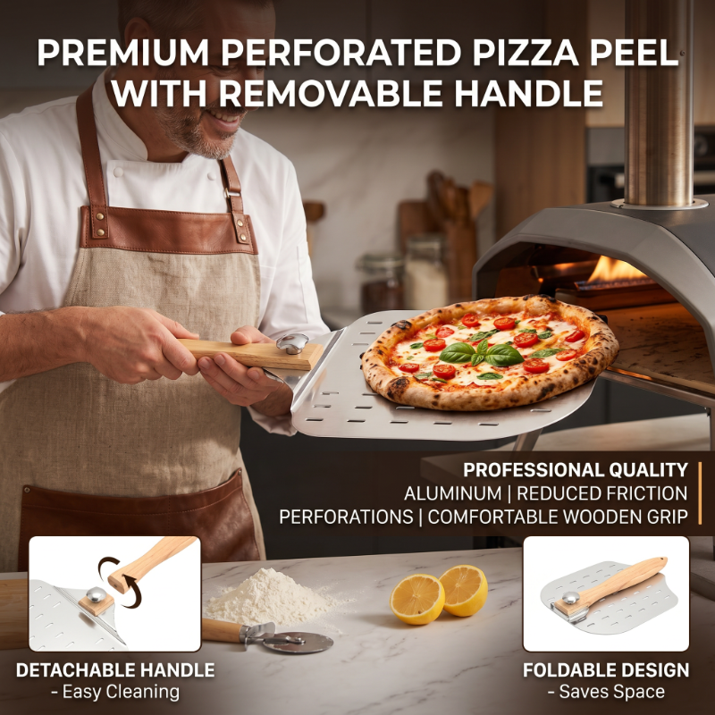 Pizza Conveyor Oven - Baking Tool Perforated Pizza with Detachable
