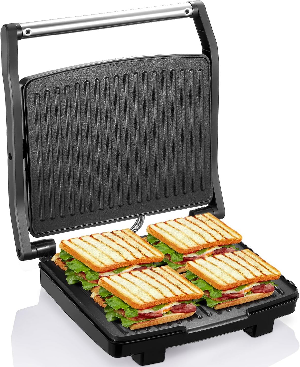 Sandwich Press Panini - Panini Press Grill, Gourmet Sandwich Maker,