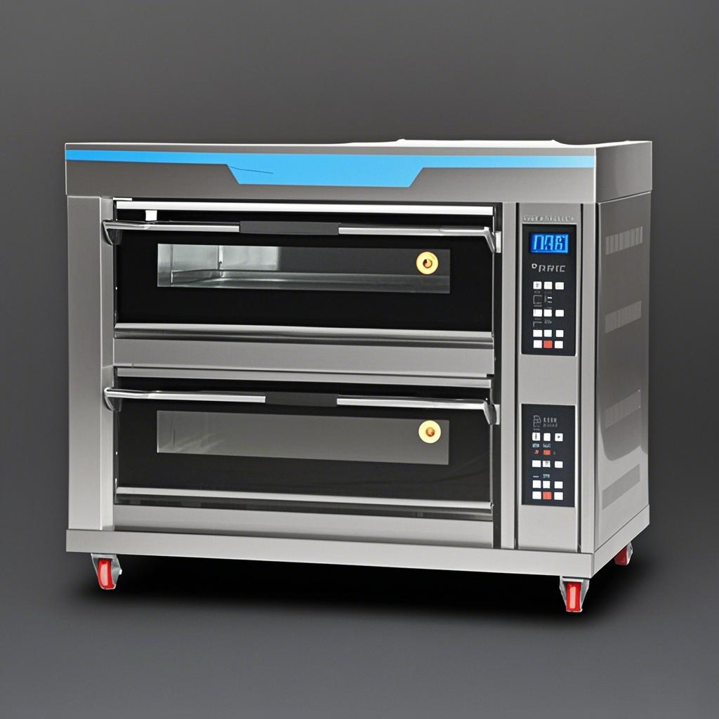 Pizza Conveyor Oven - Oven,Commercial Industrial Bakery,Baking Oven,Two-Layer Dual Heating,Kitchen