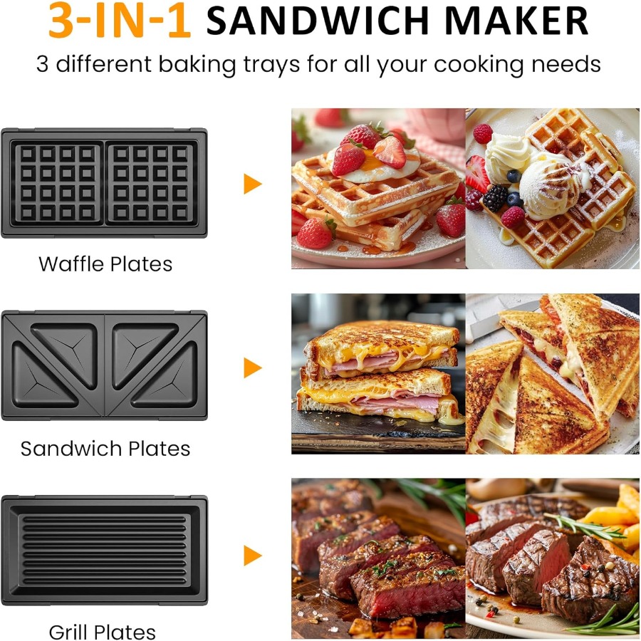 3 in 1 Sandwich Maker Panini P - Sandwich Press Panini avis et prix