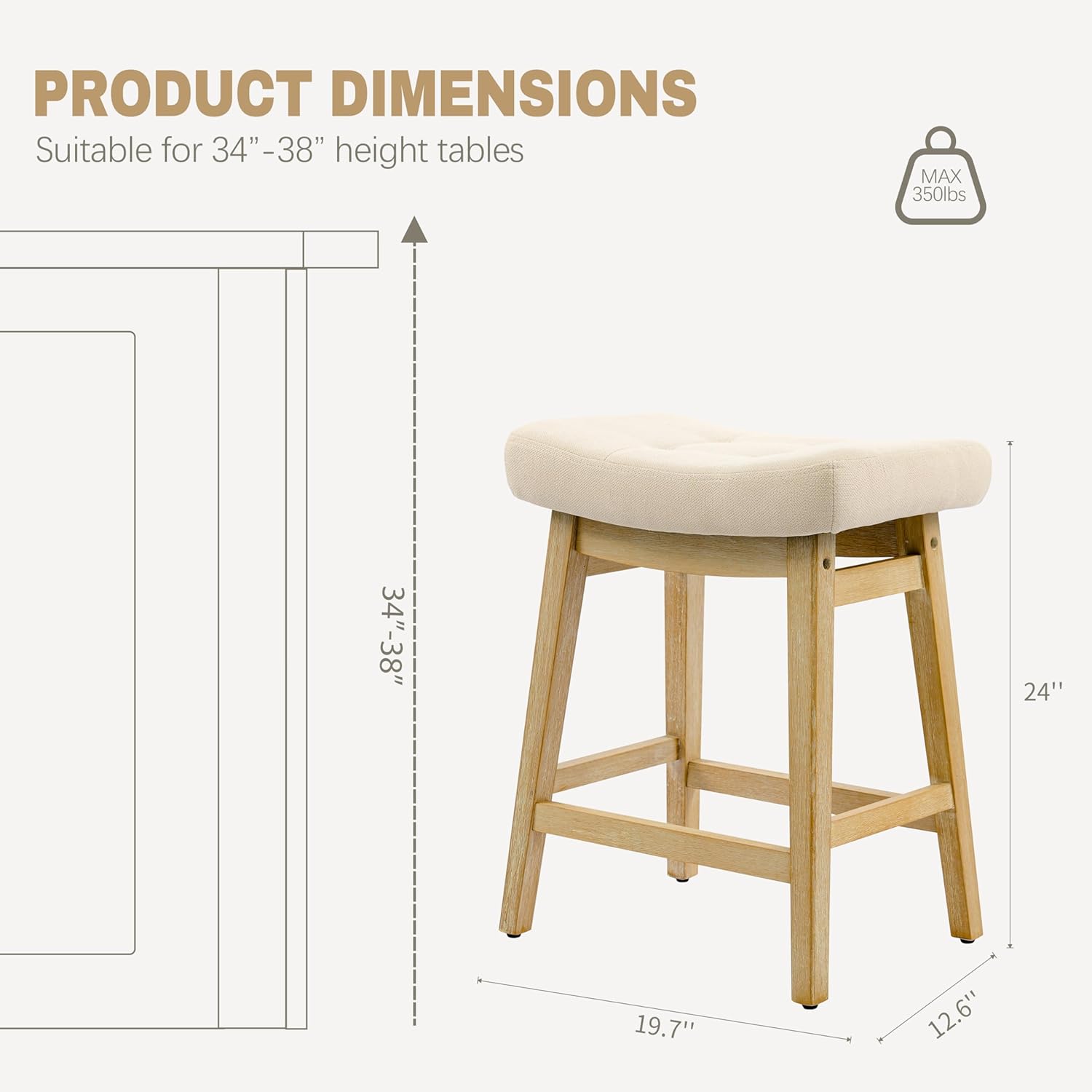 Counter Height Bar Stools Set  - Commercial Kitchen Island avis et prix