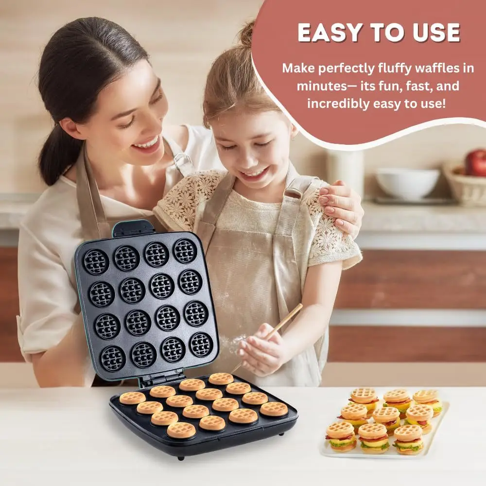 16-Hole Waffle Maker, Quick He - Sandwich Press Panini avis et prix