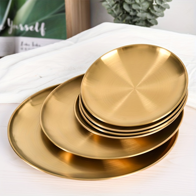 2pcs, Golden Pizza Plates, Sta - Pizza Conveyor Oven avis et prix
