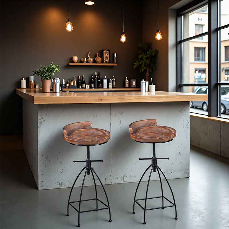 ‌Industrial Adjustable Bar Sto - Commercial Kitchen Island avis et prix