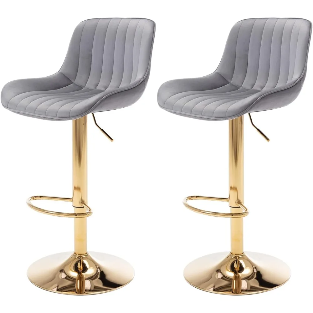 Modern Gold Velvet Bar Stools  - Commercial Kitchen Island avis et prix