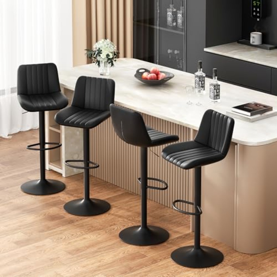 Modern Leather Bar Stools Swiv - Commercial Kitchen Island avis et prix