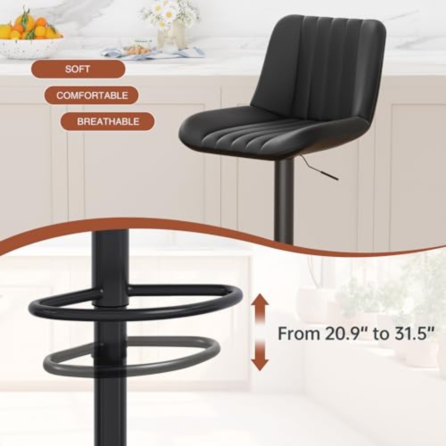 Modern Leather Bar Stools Swiv - Commercial Kitchen Island avis et prix
