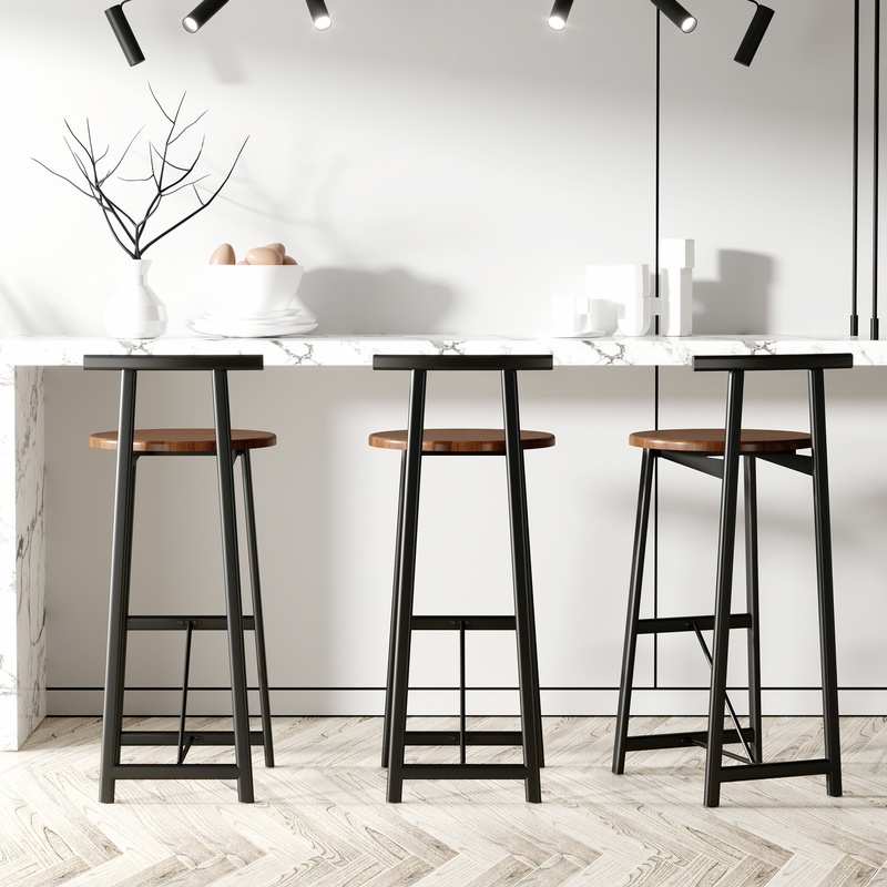 3-Piece Counter Height Bar Sto - Commercial Kitchen Island avis et prix