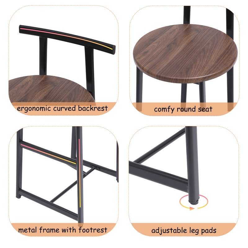 3-Piece Counter Height Bar Sto - Commercial Kitchen Island avis et prix