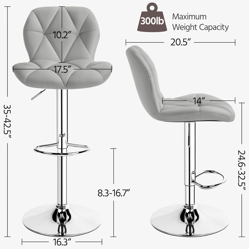 Bar Stools Set of 2, Modern Ad - Commercial Kitchen Island avis et prix