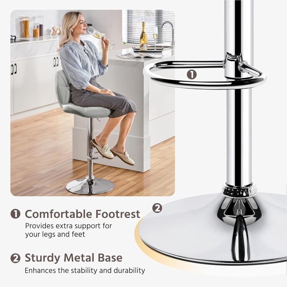 Bar Stools Set of 2, Modern Ad - Commercial Kitchen Island avis et prix