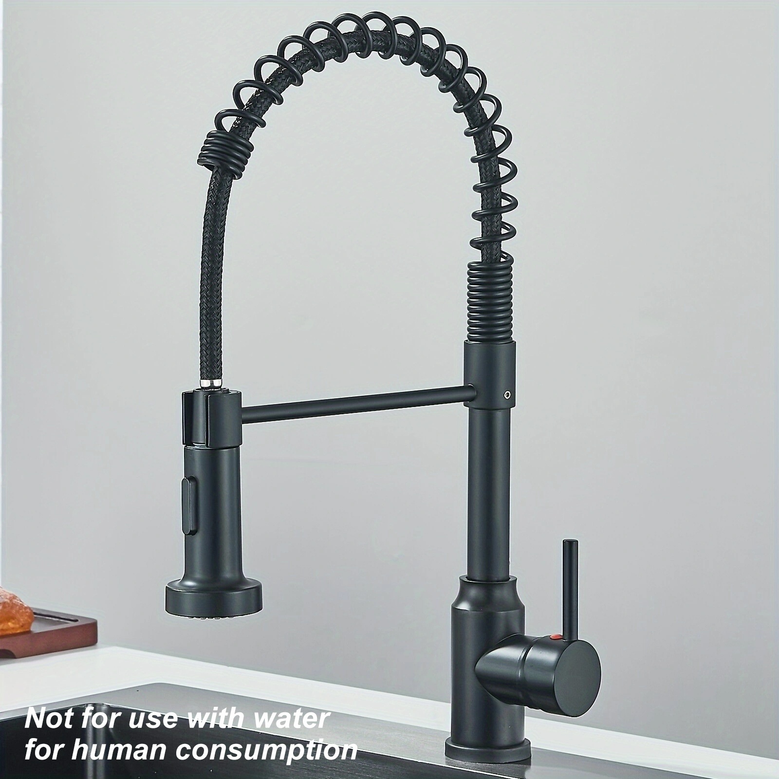 Matte Black Kitchen Faucet Fea - Commercial Kitchen Tap With Spray avis et prix