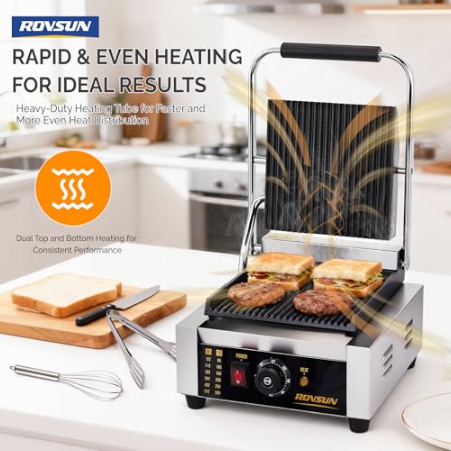 811 Commercial Panini Press Gr - Sandwich Press Panini avis et prix