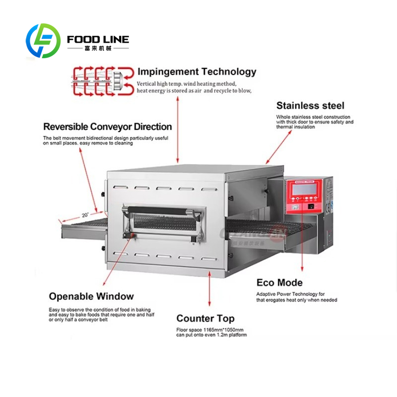 High Efficiency Customized Piz - Pizza Conveyor Oven avis et prix