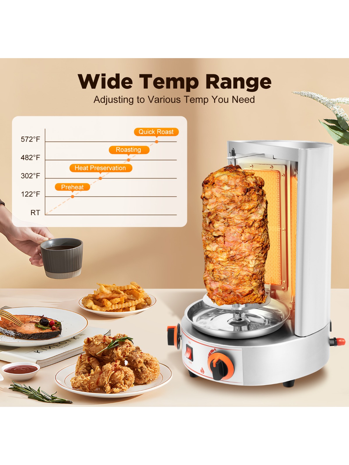 Electric Vertical Broiler 360° - Commercial Kitchen Broiler avis et prix