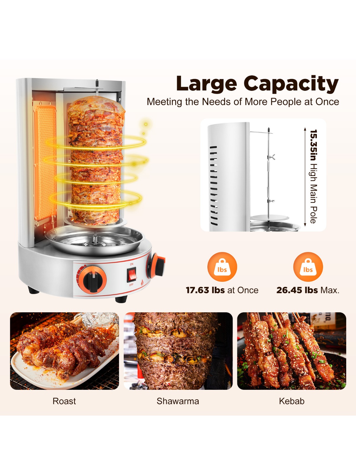 Electric Vertical Broiler 360° - Commercial Kitchen Broiler avis et prix