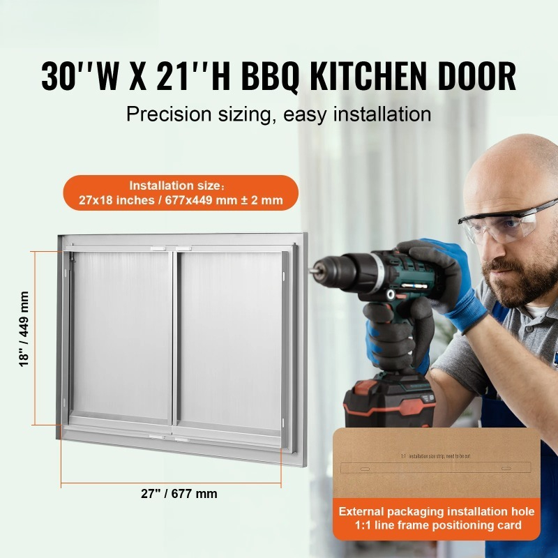 BBQ Access Door Stainless Stee - Commercial Kitchen Wall Panel avis et prix