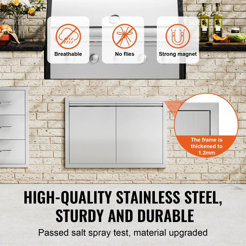BBQ Access Door Stainless Stee - Commercial Kitchen Wall Panel avis et prix